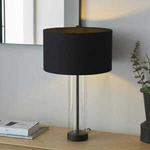 Lampă de masă Endon Lessina neagră E27 57 cm 100440 small 1