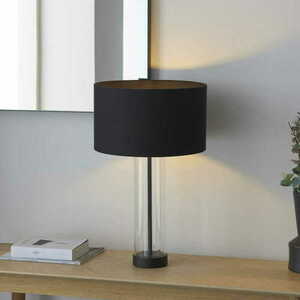 Lampă de masă Endon Lessina neagră E27 57 cm 100440 small 2
