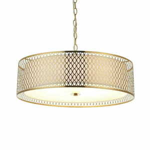 Pendul Endon Cordero alb auriu 3 becuri E27 D56 cm 101569 small 0