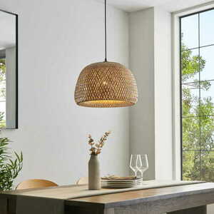 Pendul Endon Bali negru din ratan 42 cm E27 dimmabil 101574 small 5
