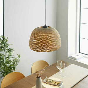 Pendul Endon Bali negru din ratan 42 cm E27 dimmabil 101574 small 6
