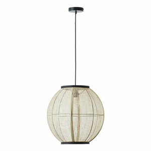 Lampa suspendată Endon Zaire negru-bej, E27, 47 cm, dimmabilă, 101688 small 7