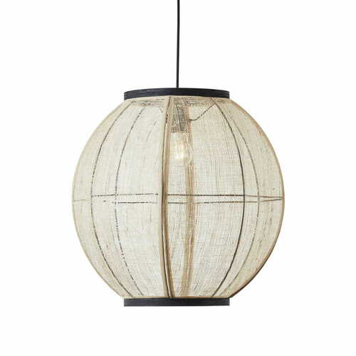 Verifica Lampa suspendată Endon Zaire negru-bej, E27, 47 cm, dimmabilă, 101688