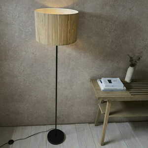 Lampă de podea Endon Longshore neagră, oțel și fibră naturală 161,5 cm 101694 small 4