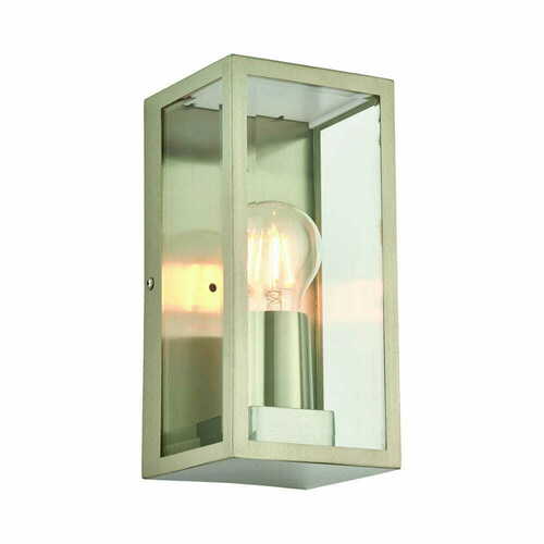 Verifica Aplica perete exterior Endon Oxford 53803 inox IP44 E27 argintie