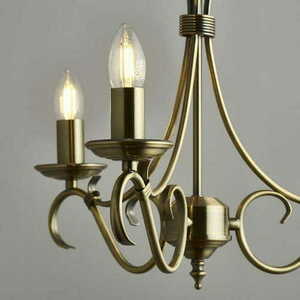 Lampă suspendată Endon Bernice 3 becuri E14 alamă 39 cm small 2