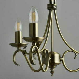 Lampă suspendată Endon Bernice 3 becuri E14 alamă 39 cm small 3