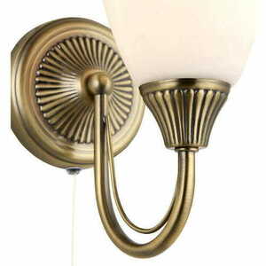 Aplica de perete Endon Haughton alamă alb, E14, sticlă, clasică small 2