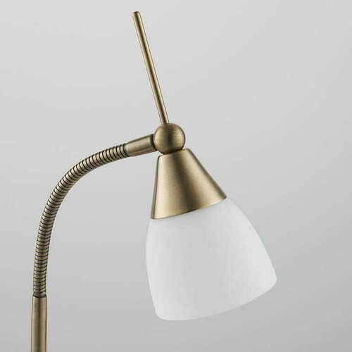 Verifica Lampă de podea Endon alamă albă, sticlă, G9, 26 cm