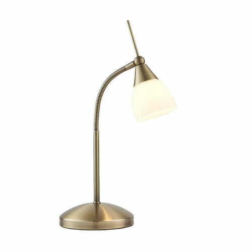Verifica Lampă de podea Endon alamă albă, sticlă, G9, 26 cm