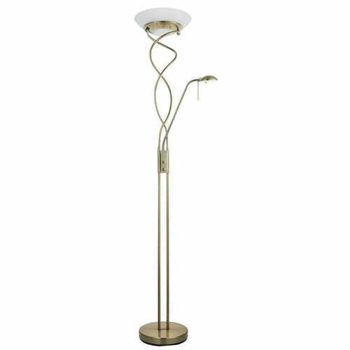 Verifica Lampă de podea Endon Monaco alamă/alb 182 cm R7s LED 3000K