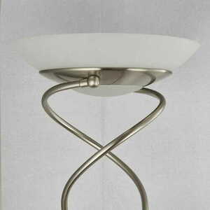 Lampă de podea Endon Monaco crom alb Ø32,5 cm oțel sticlă small 1