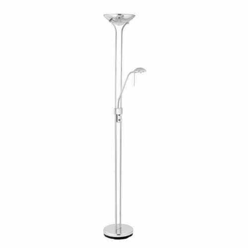 Verifica Lampă de podea Endon Rome crom/alb, LED R7s, 180 cm