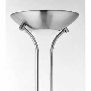 Lampă de podea Endon Rome albă din oțel și sticlă, 180 cm, LED R7s small 3