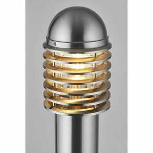 Lampa exterior Endon Louvre nichel IP44 100 cm E27 LED dimabilă small 2