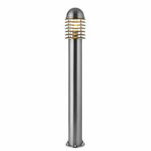 Lampa exterior Endon Louvre nichel IP44 100 cm E27 LED dimabilă small 0