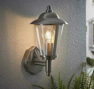 Lampă de perete exterior Endon Klien YG-862-SS nichel IP44 E27 31,5 cm small 1