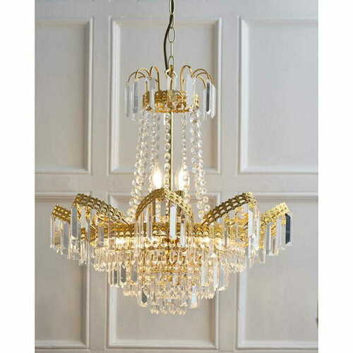 Verifica Pendul Endon Adagio auriu sticlă 9xE14 Ø55 cm 96819-GO