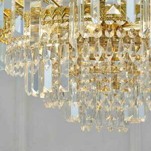 Pendul Endon Adagio auriu sticlă 9xE14 Ø55 cm 96819-GO small 3