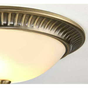 Plafonieră Endon Brahm alamă ecru Ø32 cm 2xE14 clasica small 1