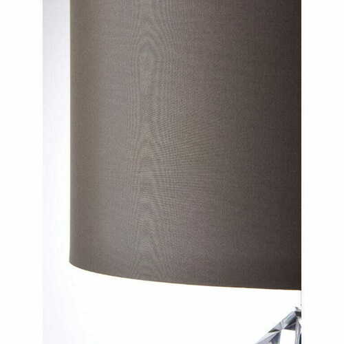 Verifica Lampă pe picior Endon Verdone, cristal textil gri taupe, E27, 78,5 cm