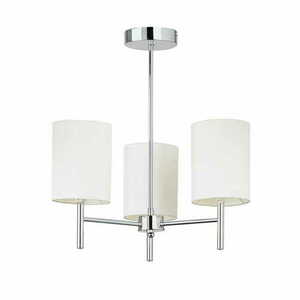 Plafonieră Endon Brio 3xE14 Alb/Chrom 50 cm small 2