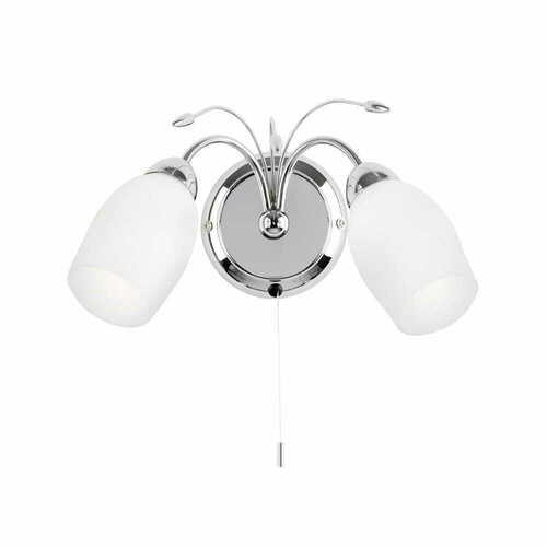 Verifica Aplica de perete Endon Meadow 2xE14 crom alb modernă