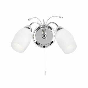 Aplica de perete Endon Meadow 2xE14 crom alb modernă small 0