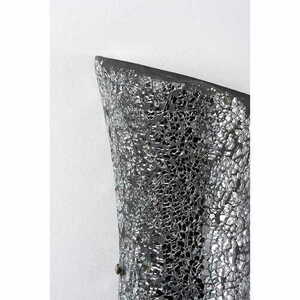 Aplica de perete Endon Marconi 2 becuri E14 metal sticlă negru argintiu 38,5 cm small 1