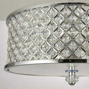 Plafonieră Endon Hudson 3xE27 Crom Cristal 40,5 cm HUDSON-3CH small 3