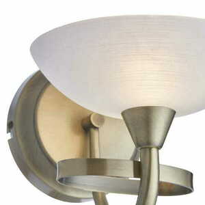 Aplica Endon Cagney alamă/alb, sticlă, G9, LED, dimabilă, 26 cm small 1