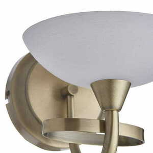 Aplica Endon Cagney alamă/alb, sticlă, G9, LED, dimabilă, 26 cm small 2