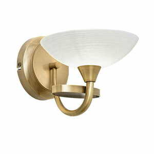 Aplica Endon Cagney alamă/alb, sticlă, G9, LED, dimabilă, 26 cm small 0