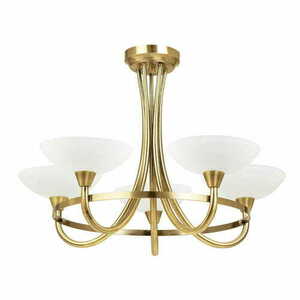Plafonieră Endon Cagney 5xG9 alamă albă 64 cm 46 cm small 2