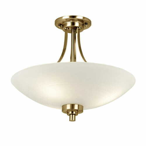 Verifica Plafonieră Endon Welles 3 brațe alamă albă sticlă 41 cm WELLES-3AB