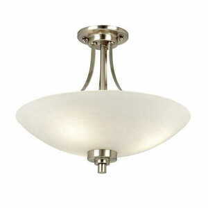 Plafonieră Endon Welles 3xE27 alb-argintiu sticlă oțel 41 cm WELLES-3SC small 2