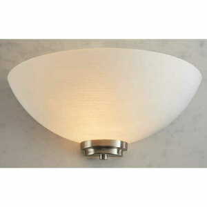 Aplica de perete Endon Welles alb nichel sticlă 30 cm E27 WELLES-1WBSC small 2