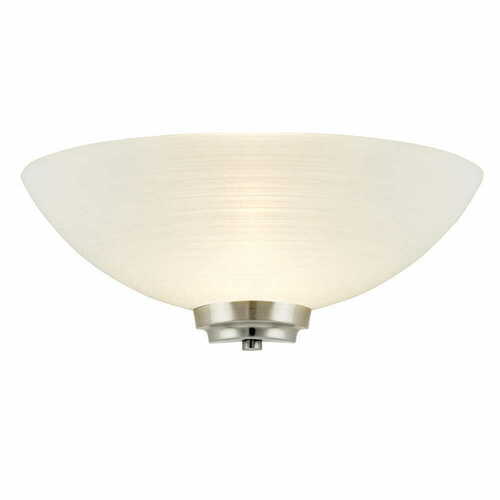 Verifica Aplica de perete Endon Welles alb nichel sticlă 30 cm E27 WELLES-1WBSC