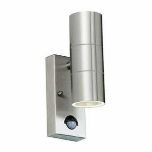 Lampă de perete exterior Endon Canon PIR inox argintiu GU10 IP44 LED 2x35W EL-40062 small 0