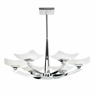 Plafonieră Endon Ayres 6xG9 crom alb 66,5 cm modernă small 3