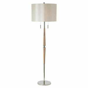 Lampadar Endon Altesse din lemn cu nichel lustruit, 2×E27, 171 cm small 0