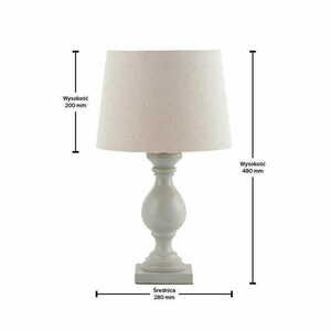Lampă de podea Endon Marsham bej, lemn și textil, E14, 48 cm small 1
