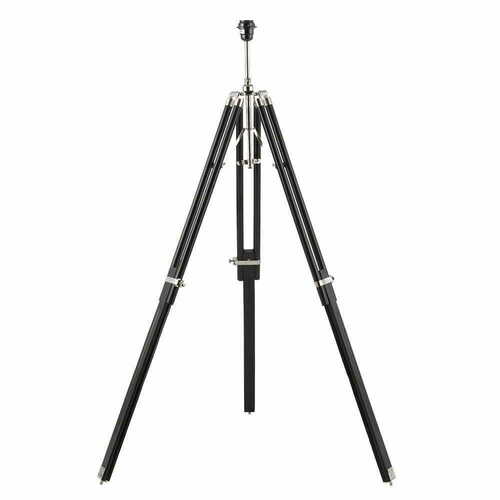 Verifica Lampă de podea tripod Endon Tripod negru alamă lemn E27