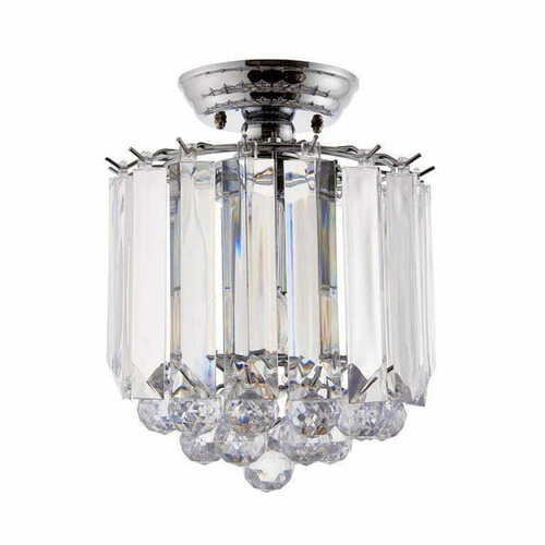 Verifica Plafonieră Endon Fargo FARGO-CH crom transparent Ø24 cm 2xE14 LED dimabilă