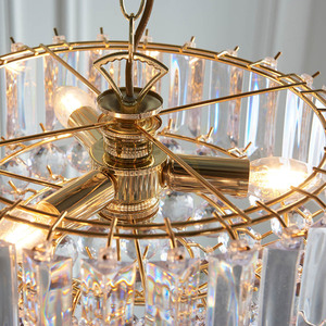 Candelabru Endon Fargo FARGO-14BP, 3×E14, finisaj de alamă, acril transparent, 39 cm small 9