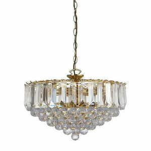 Pendul Endon Fargo 6xE14 alamă transparent Ø46 cm small 2