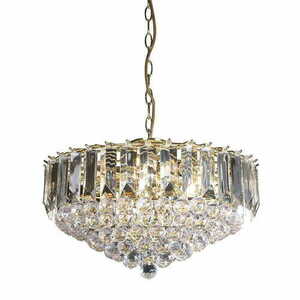 Pendul Endon Fargo 6xE14 alamă transparent Ø46 cm small 0