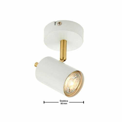 Verifica Plafonieră Endon Gull alb-aurie GU10 Ø8 cm oțel liber moderna
