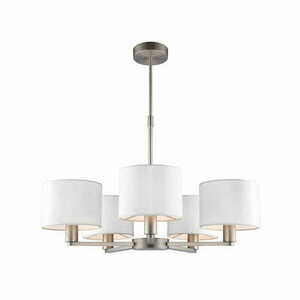 Lampă suspendată Endon Daley 5xE14 alb-argintiu 60257 small 2