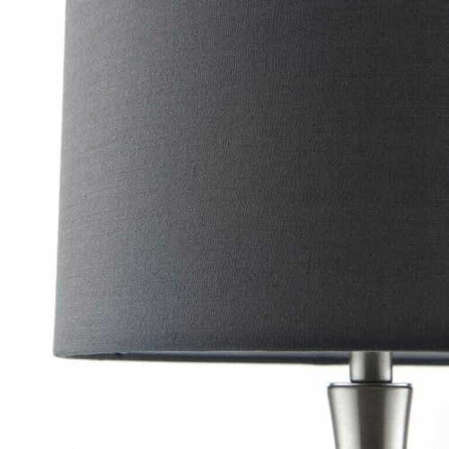Verifica Lampă pe picior Endon Piccadilly gri, oțel și textil, E14, 42 cm, 61192